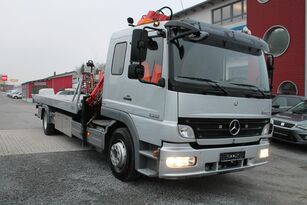 автовоз Mercedes-Benz  Atego 1322 Vehicle transporter + crane MKG HMK132HPTa3