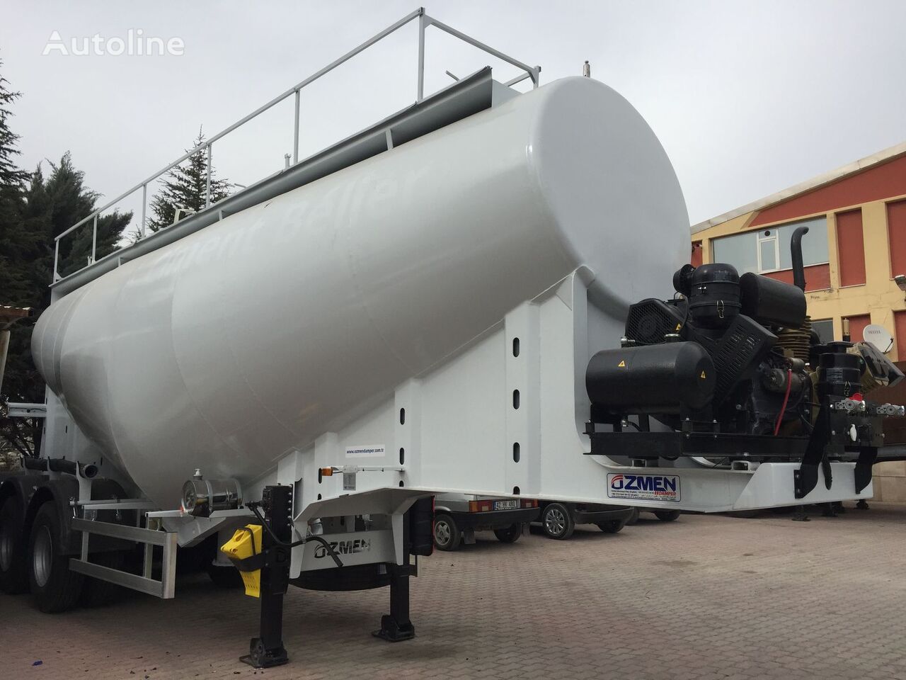 новый цементовоз Özmen Damper 37-45 m3 CEMENT BULK SEMI TRAILER - DIESEL ENGINE