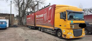 тентованный грузовик DAF XF 105.410 в Лізинг + прицеп тентованный