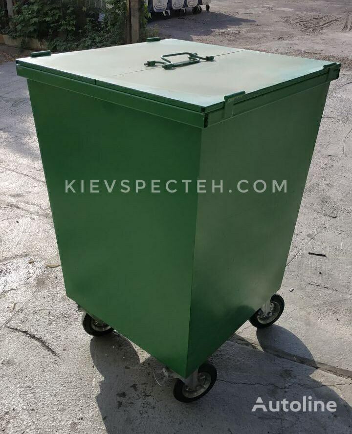 новый Контейнер для мусора 750 л с крышкой и колесами Бак для сміття