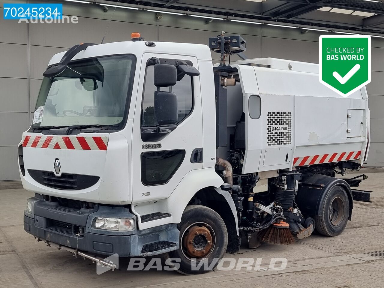 Купить уборочную машину Renault Midlum 220 4X2 RHD Manual Steelsuspension  Euro 4 Sweeper Нидерланды Veghel, NN40068