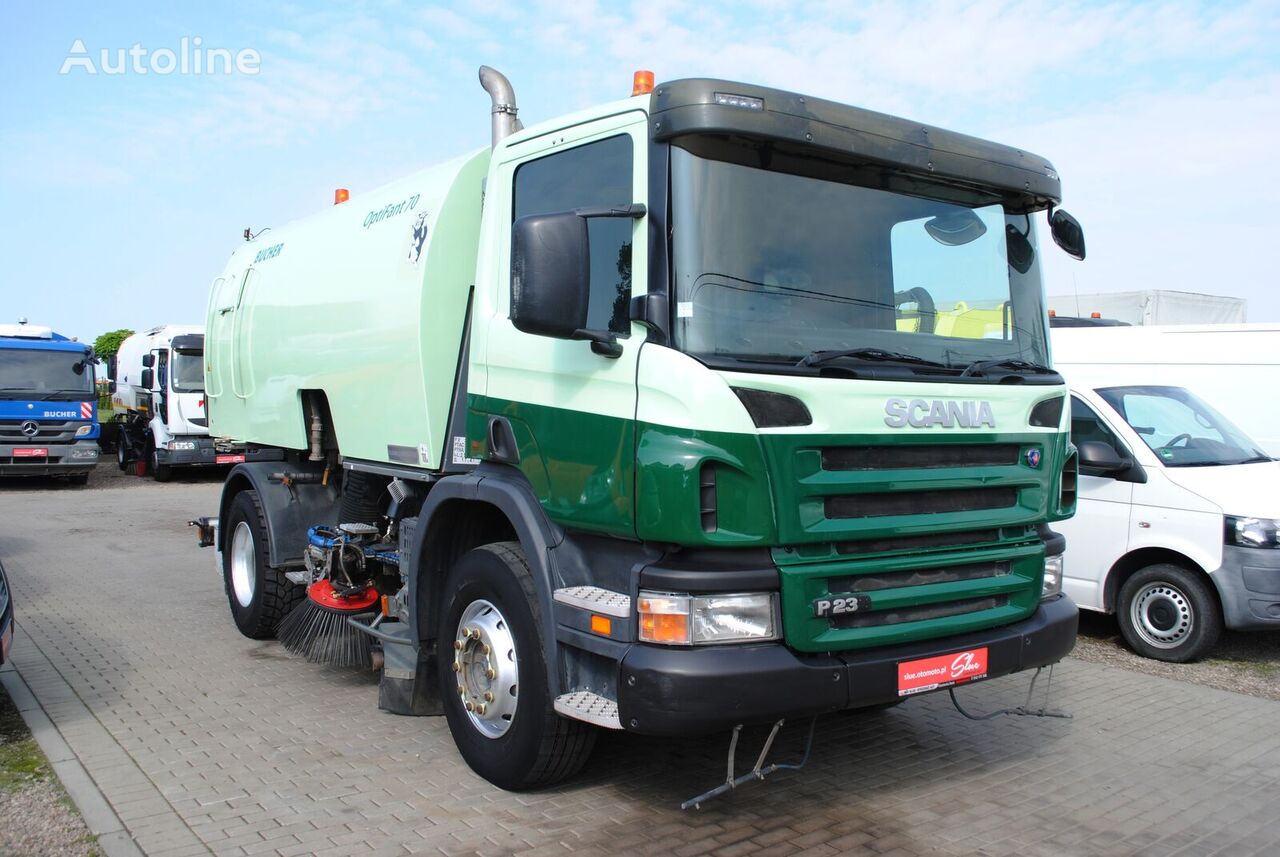 Купить уборочную машину Scania P230 Kehrmaschine Zamiatarka Bucher 2  Motoren L/R Польша Sierakowice, FG34964