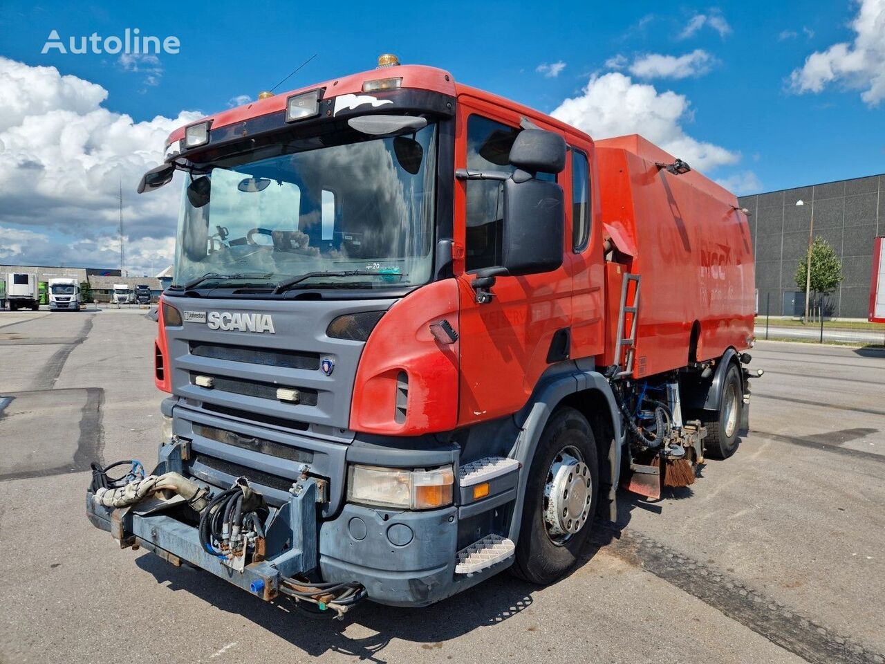 Купить уборочную машину Scania P270 4x2 Johnston-Beam VX 800 Kehrmachine  Дания Padborg, PR35422