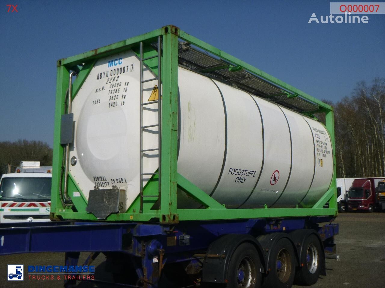 танк-контейнер 20 футов Danteco  Food tank container inox 20 ft / 25 m3 / 1 comp