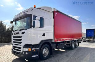 тентованный грузовик Scania G450 / Nowa plandeka / Winda / Ładowność 14650 kg / TOP 1!